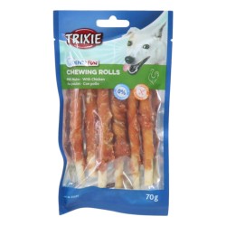 Trixie Denta Fun Chewing Chicken Rolls 12cm 6 Pack